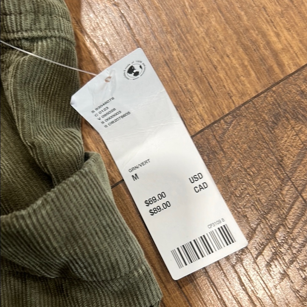 Urban Outfitter NWT Green Corduroy Wide-Leg Pants - Picture 6 of 7